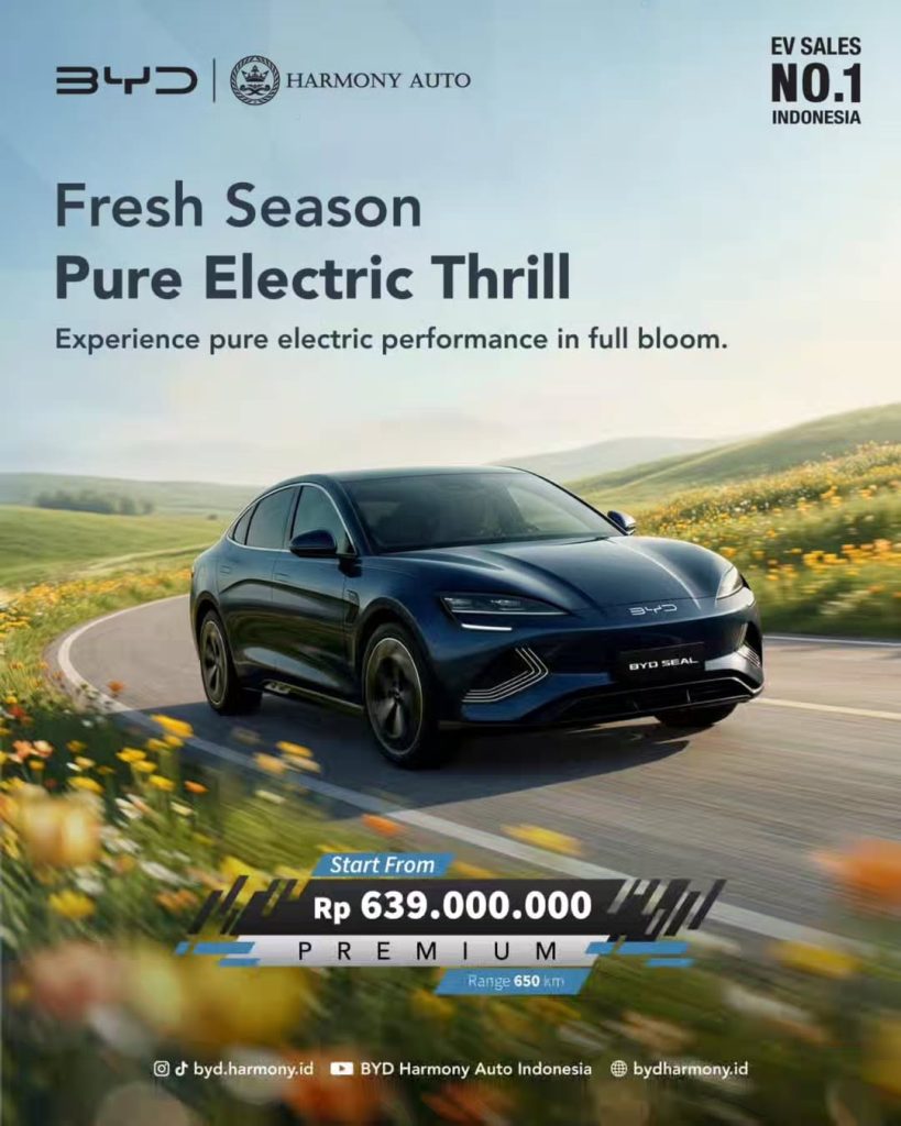 BYD Seal Perfomance 2026 Harga Promo Spesifikasi