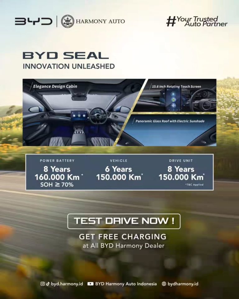 Spesifikasi BYD Seal 2026 Indonesia 7