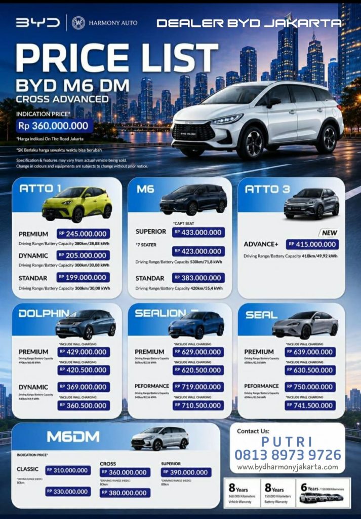 Promo BYD Harmony Jakarta Indonesia 2026-2027